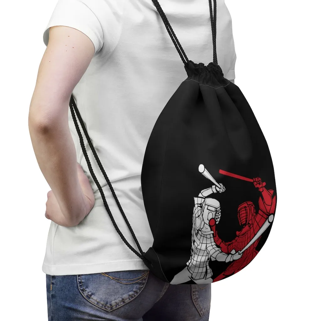 Dual Wielding Warriors - Drawstring Bag