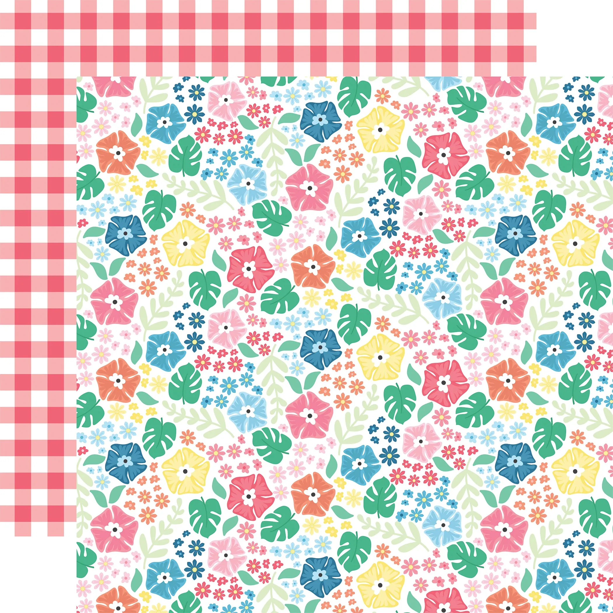 Echo Park - Sun Kissed - 12x12 Single Sheet / Tropic Floral