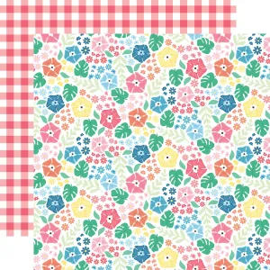 Echo Park - Sun Kissed - 12x12 Single Sheet / Tropic Floral