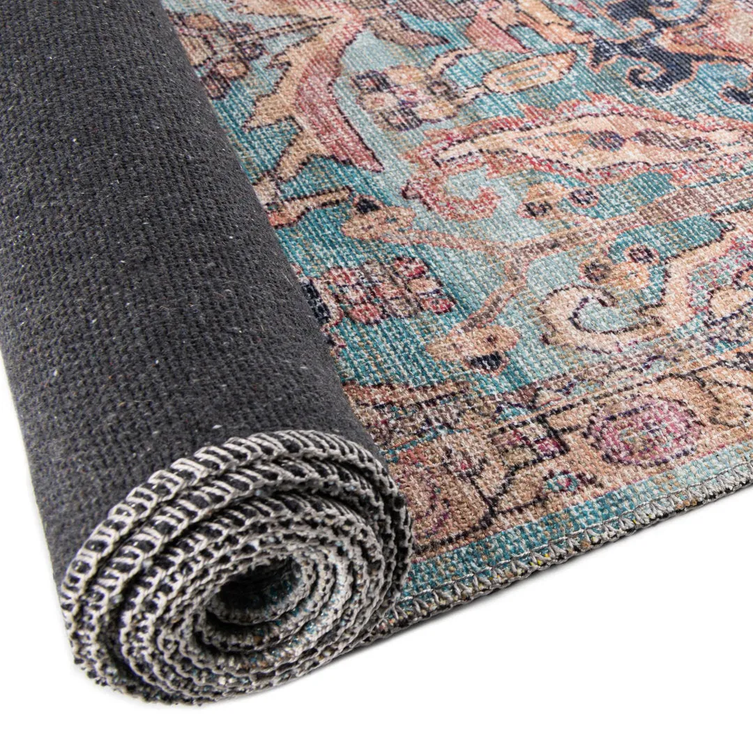 Enger Blue Area Rug Mistana™ Rug Size: Oval 7'10" x 10'