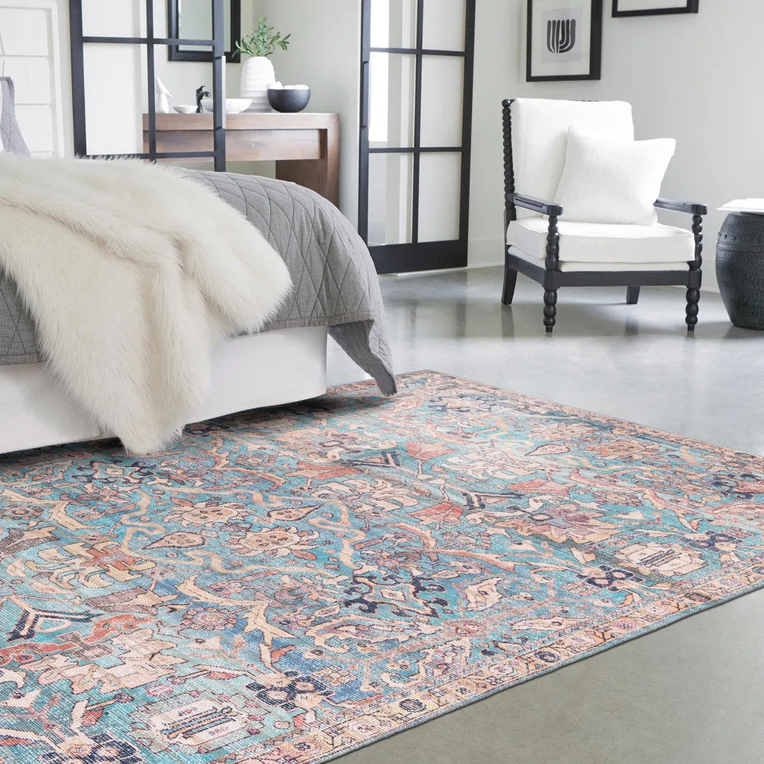 Enger Blue Area Rug Mistana™ Rug Size: Rectangle 5'11" x 9'