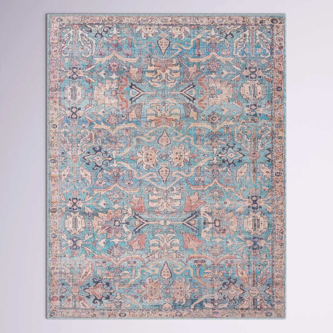 Enger Blue Area Rug Mistana™ Rug Size: Rectangle 5'11" x 9'