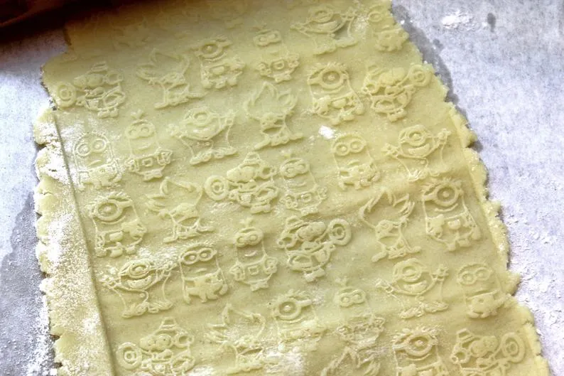 Engraved Embossing Rolling Pin, Kids Baking,Clay Stamp,Christmas Gift