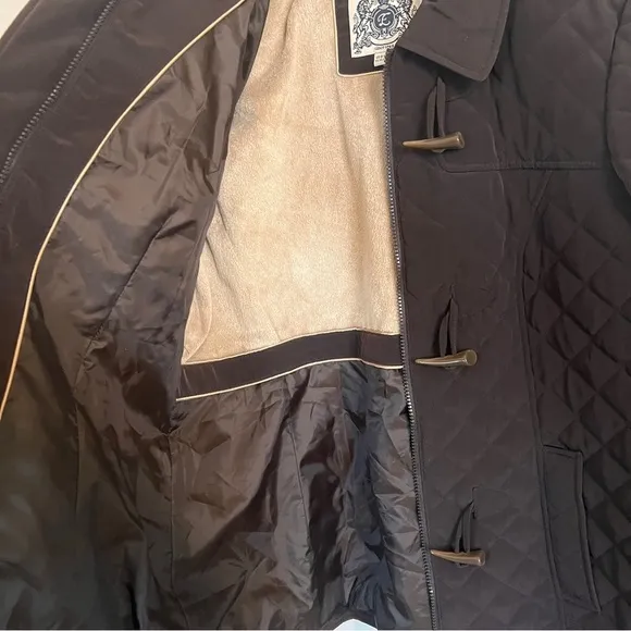 Espirit NWT Women's Brown Quilted Parka Jacket Size XL