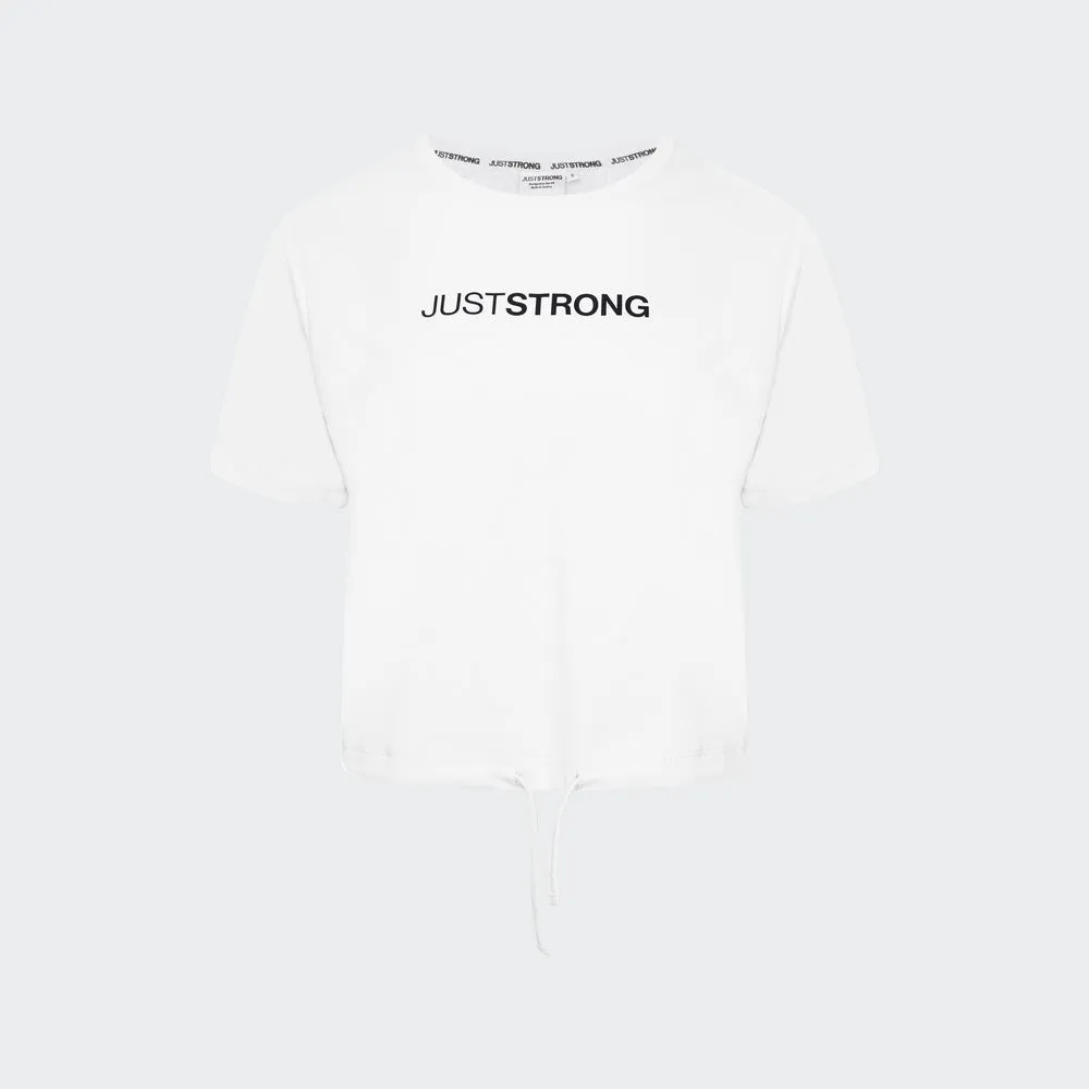 Everyday Drawstring Tee - Ivory White