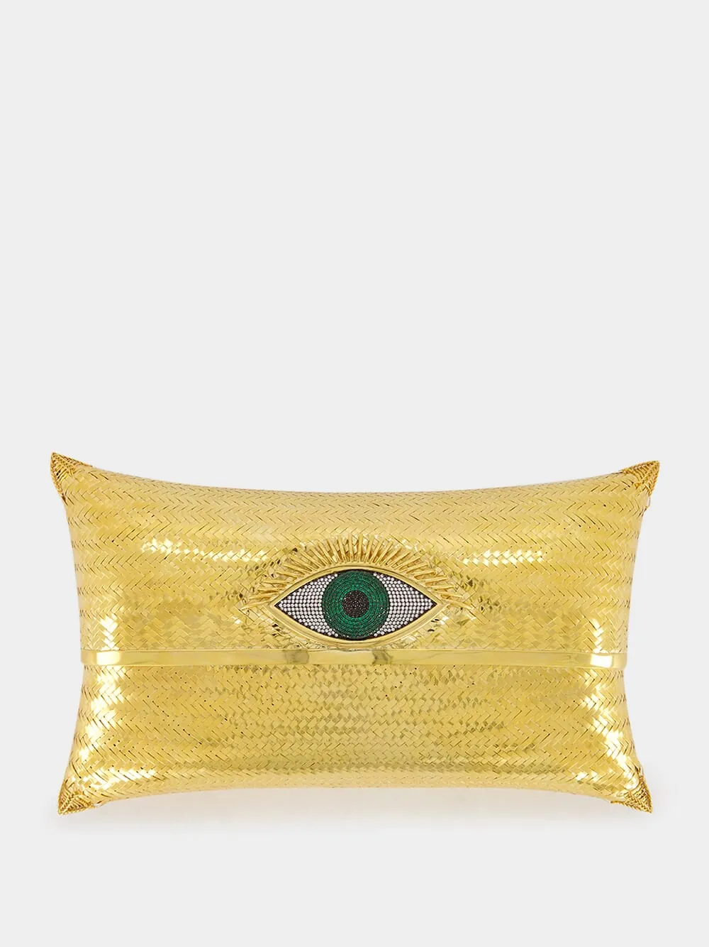 Evil Green Eye Evening Clutch