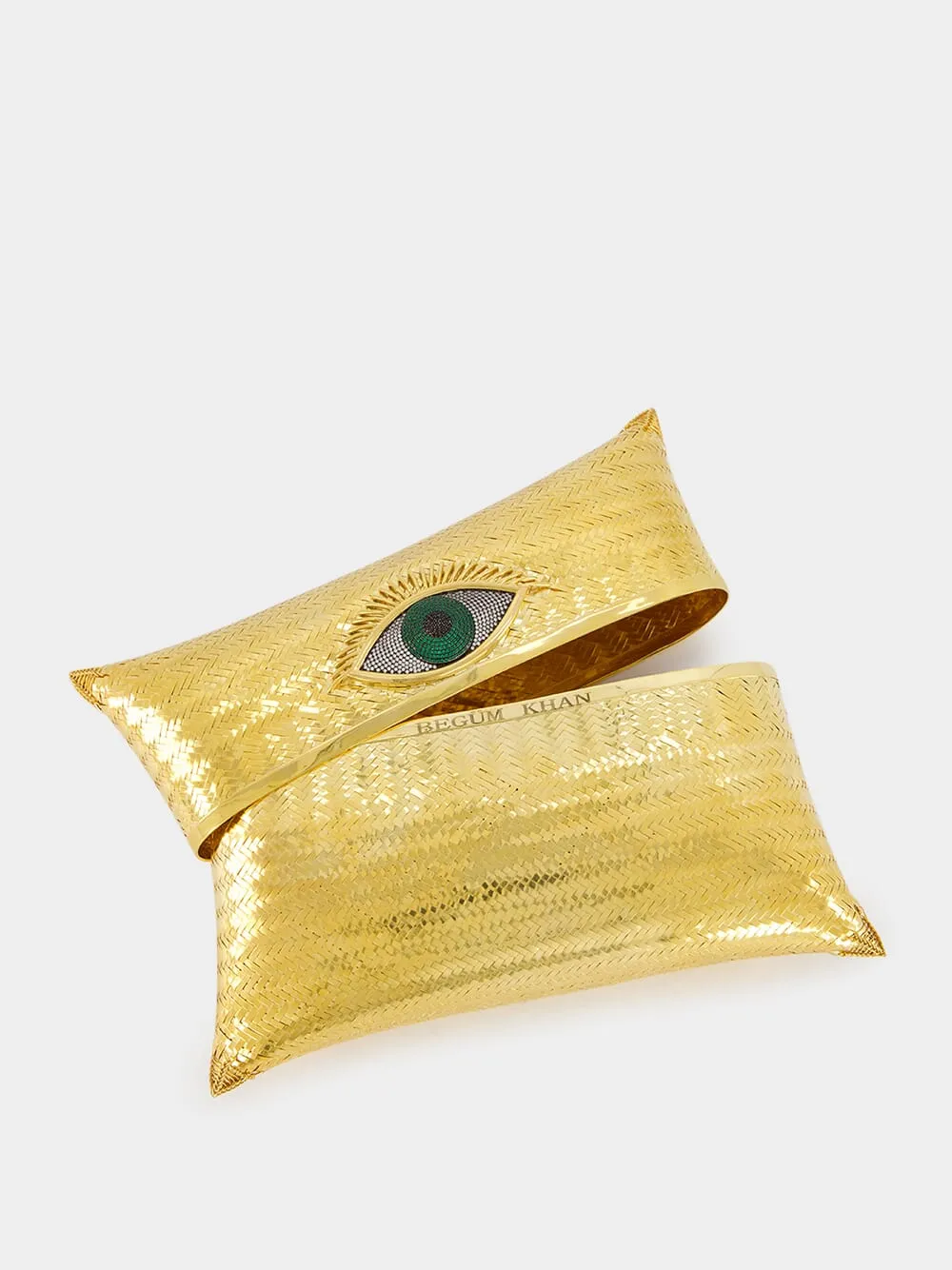 Evil Green Eye Evening Clutch