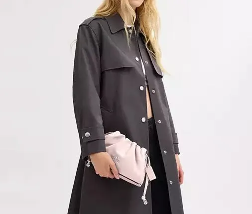 Faye Shoulder Bag With Ruching Blush Coach