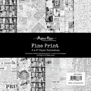 Fine Print 6x6” Paper Pad 29853 Paper Rose