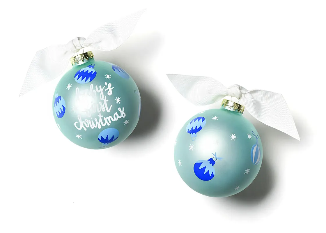 First Christmas Blue Ornaments Ornament