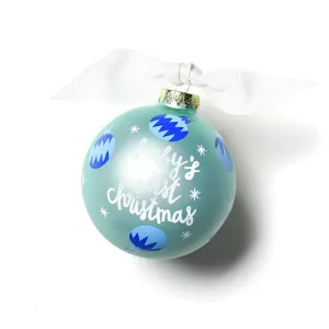 First Christmas Blue Ornaments Ornament