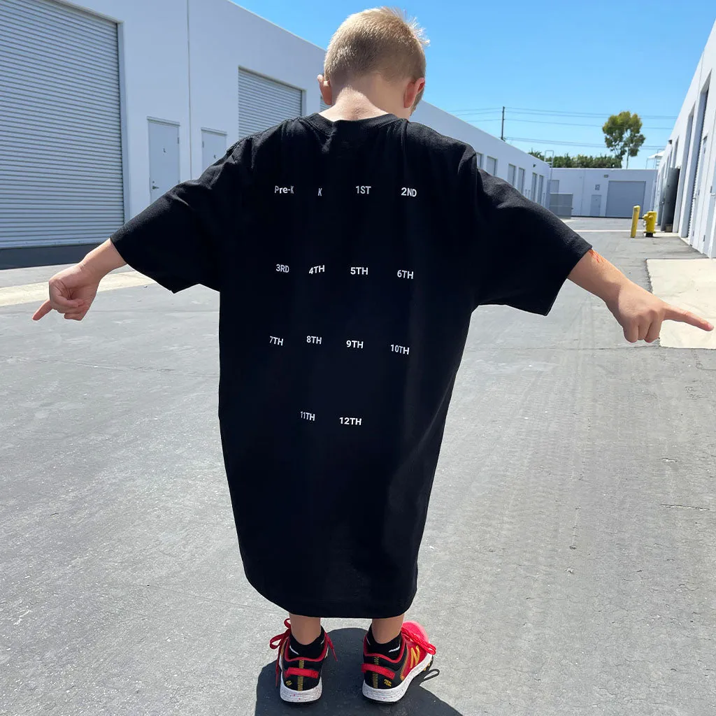 First day of school shirt, Kindergarten shirt, Class of 2034, 2035, 2036, 2037 etc. Custom Grow with me shirt, First Grade 2023 - FRONT BACK