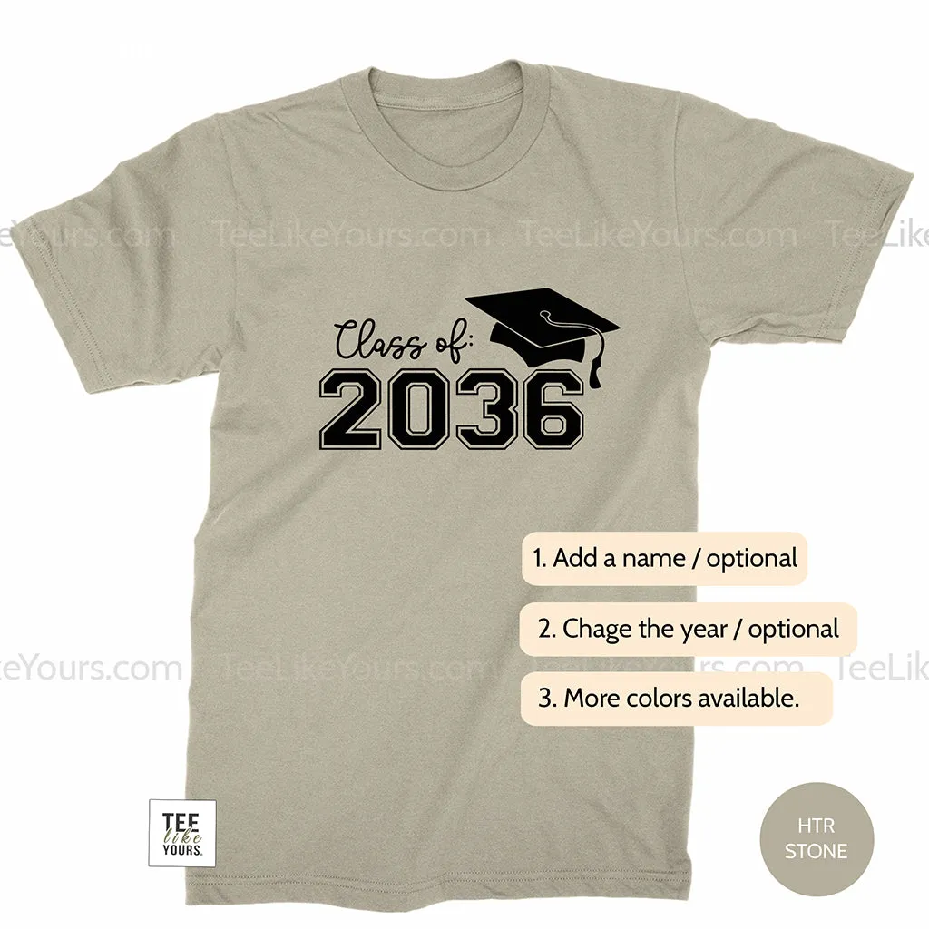 First day of school shirt, Kindergarten shirt, Class of 2034, 2035, 2036, 2037 etc. Custom Grow with me shirt, First Grade 2023 - FRONT BACK