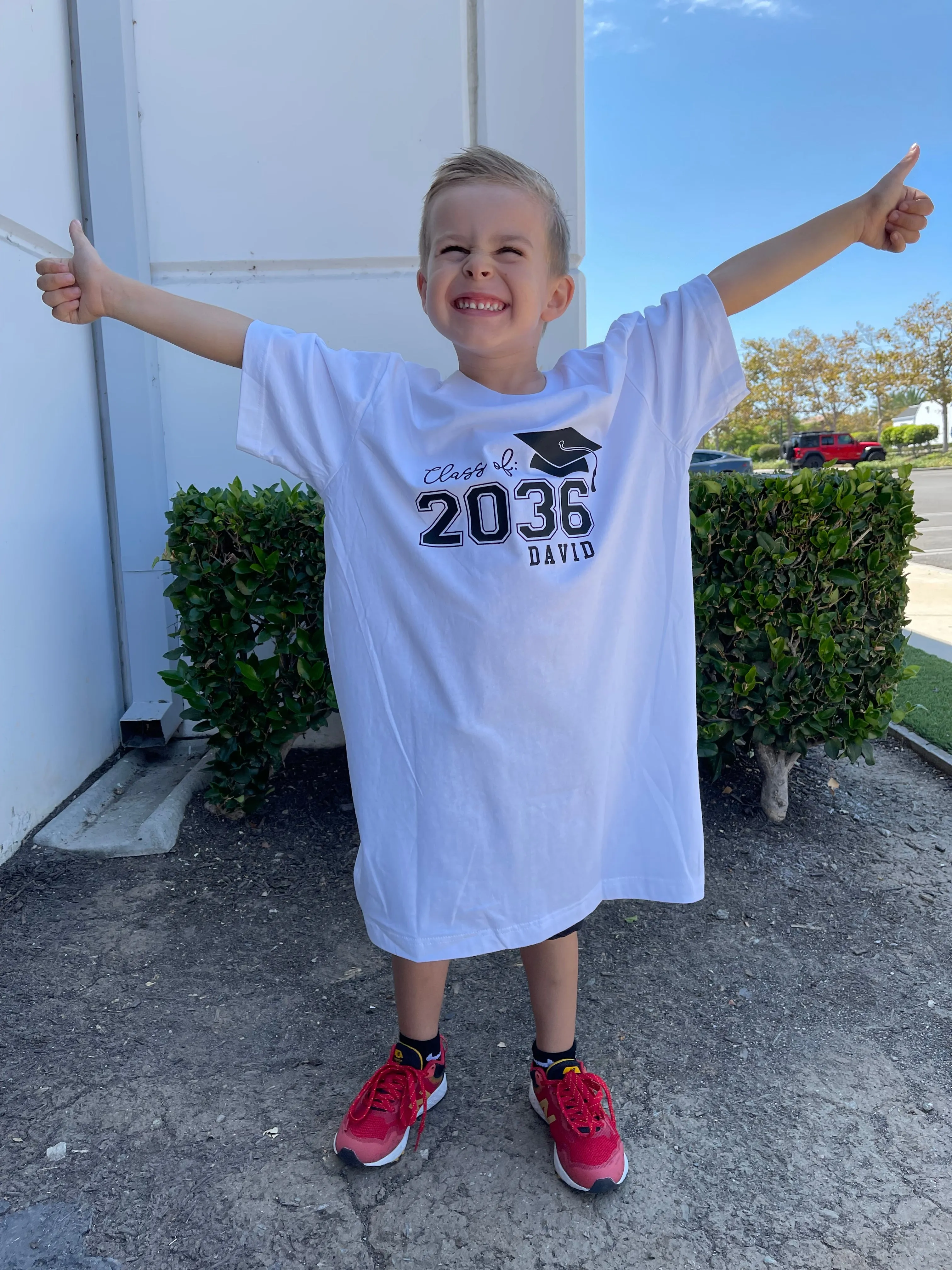 First day of school shirt, Kindergarten shirt, Class of 2034, 2035, 2036, 2037 etc. Custom Grow with me shirt, First Grade 2023 - FRONT BACK
