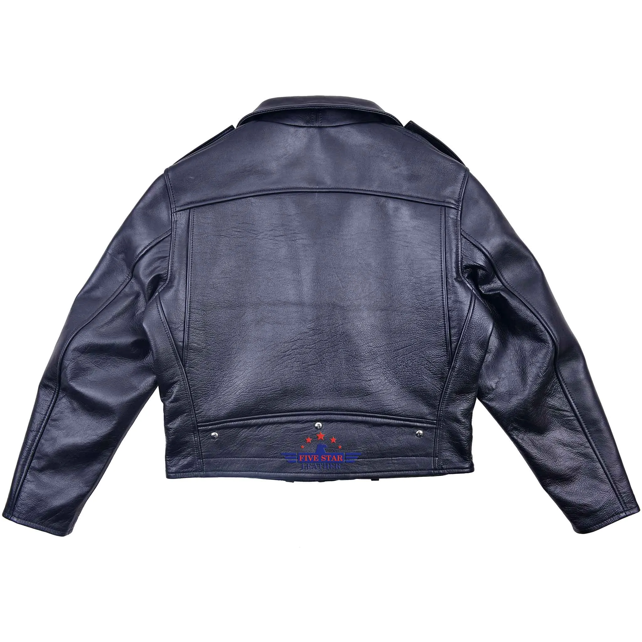 FiveStar Leather 1950's Two Stars Jacket Black Horsehide leather