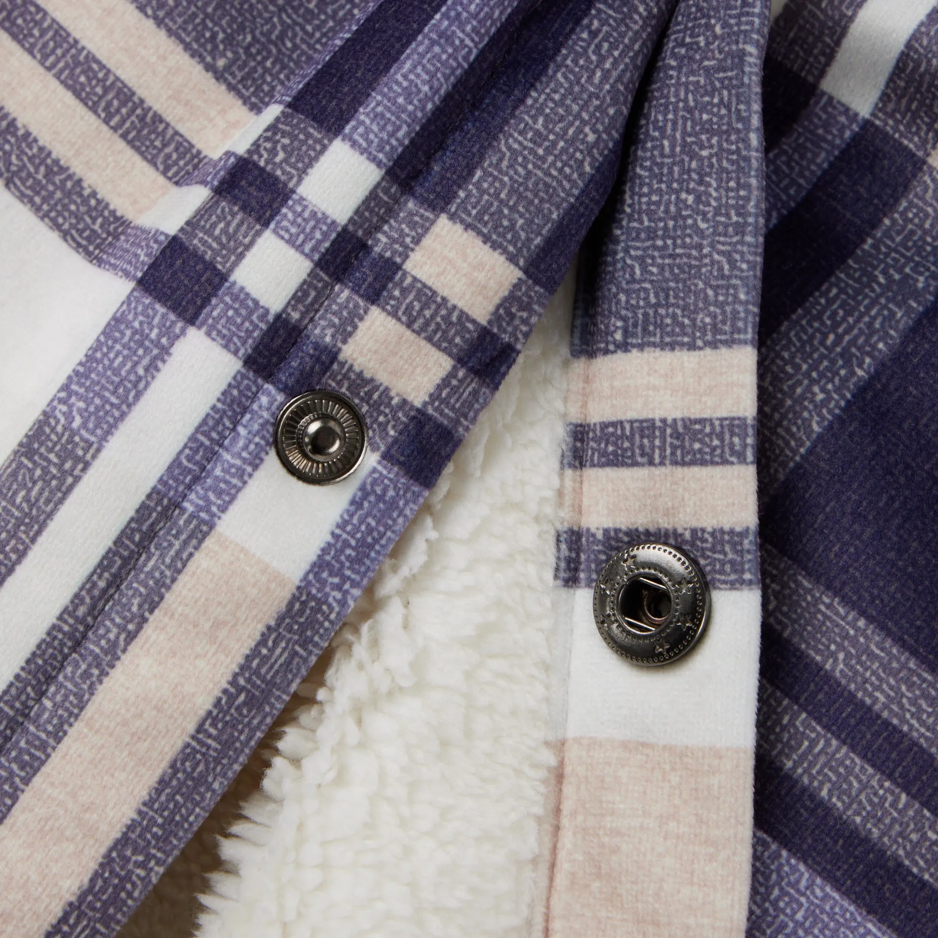 Flannel Plaid Button Shirt Jacket