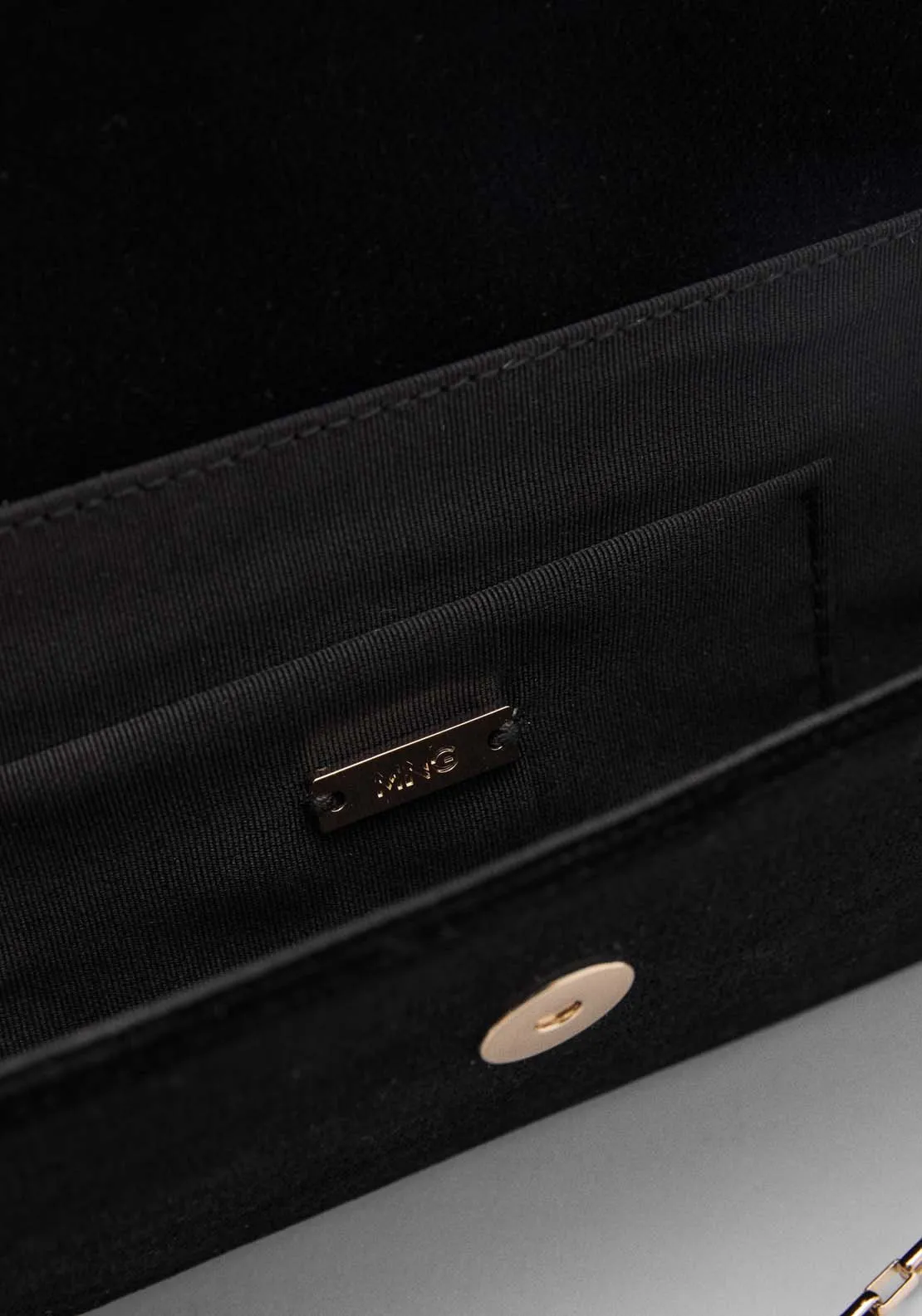 Flap chain bag - Black