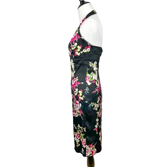 Flavio Castellani Floral Print Halter Dress Size 42 (US 6)