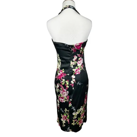 Flavio Castellani Floral Print Halter Dress Size 42 (US 6)