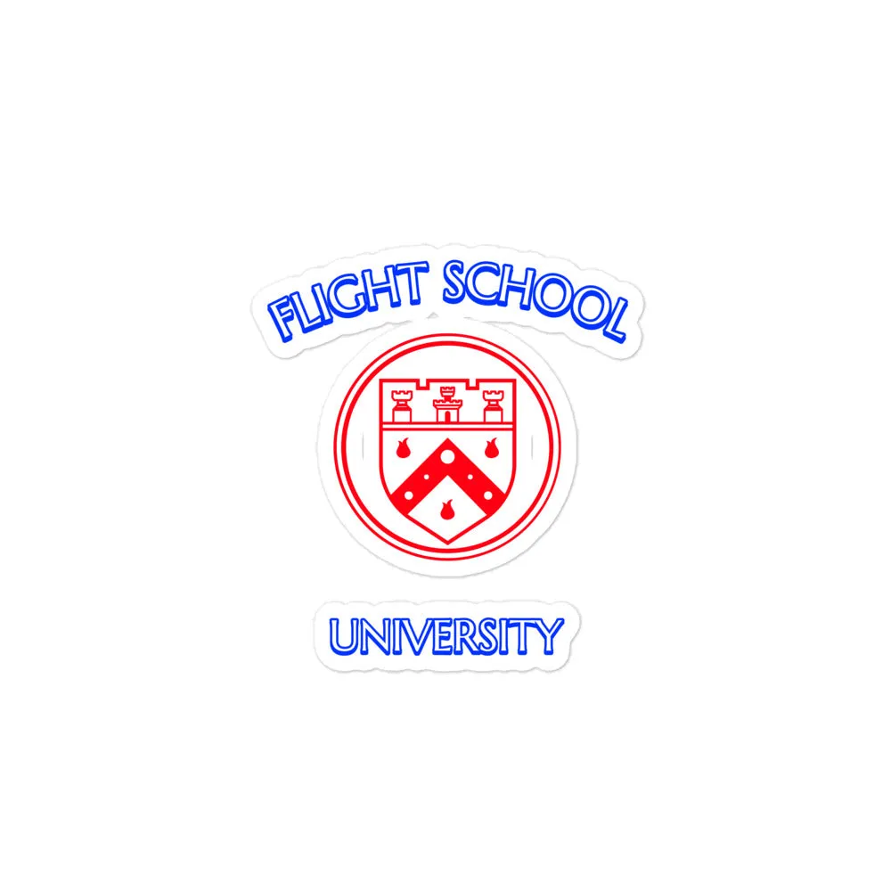 Flight School University - School Bubble-free stickers