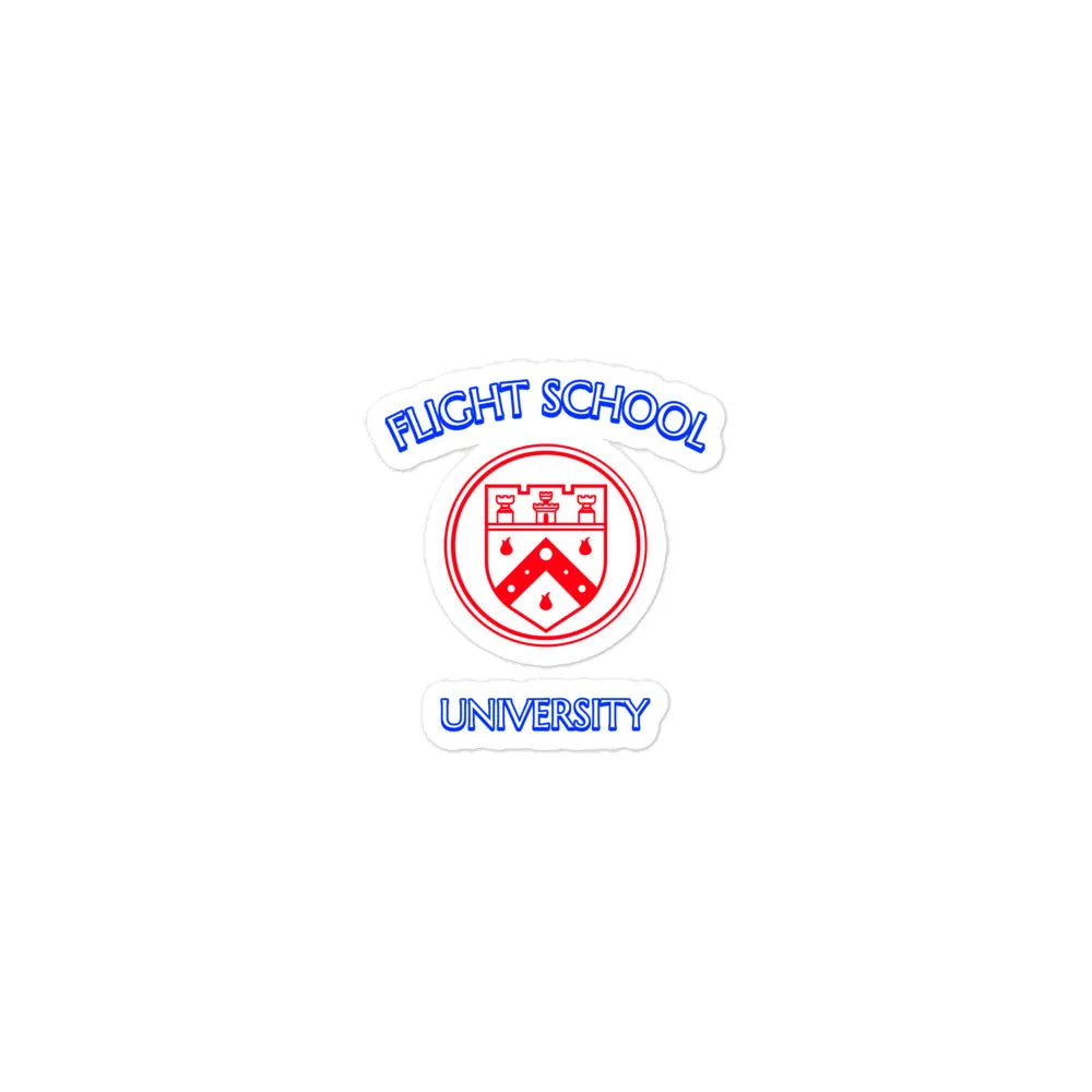 Flight School University - School Bubble-free stickers