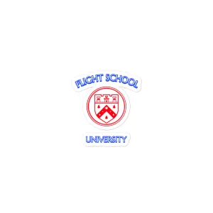 Flight School University - School Bubble-free stickers