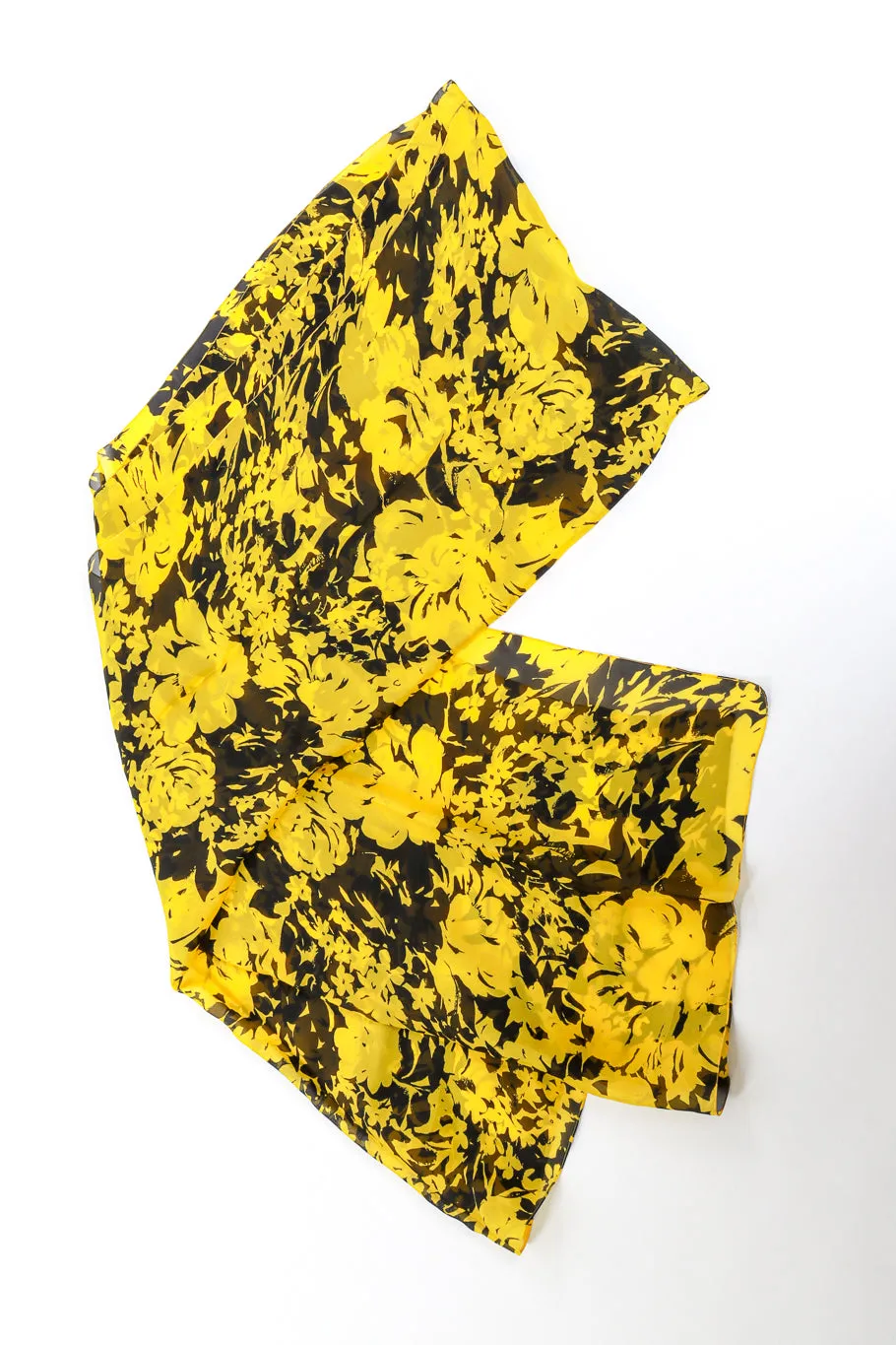 Floral Tuxedo Halter Gown & Shawl