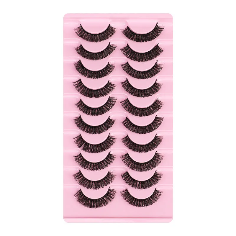 Fofosbeauty 10 pairs eyelashes 3D natural