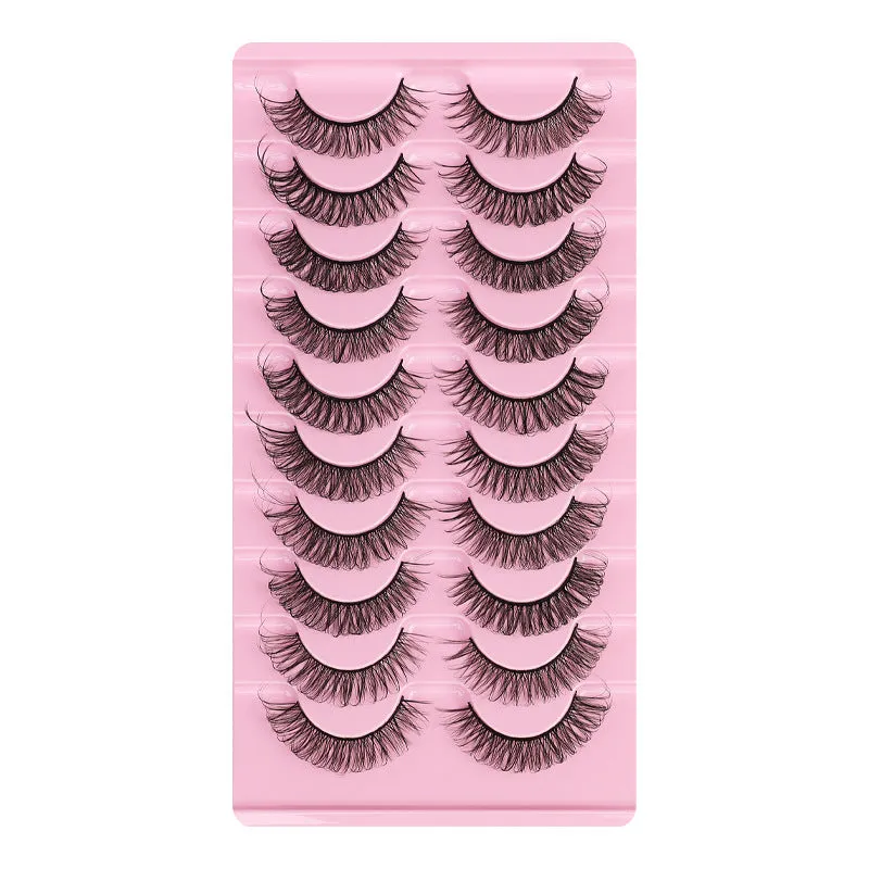 Fofosbeauty 10 pairs eyelashes 3D natural