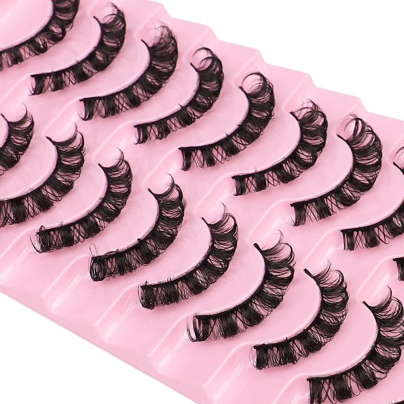 Fofosbeauty 10 pairs eyelashes 3D natural
