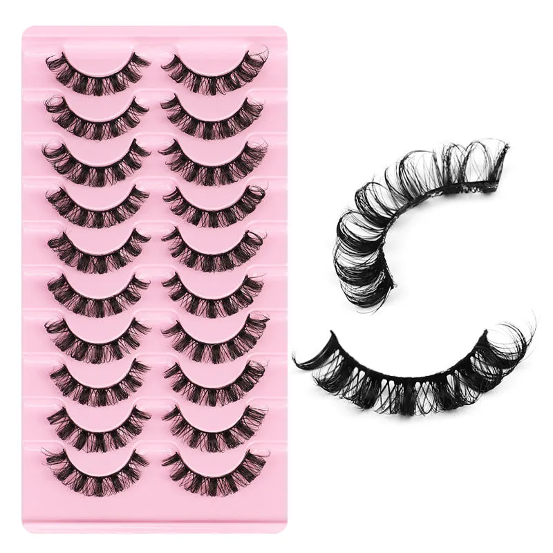 Fofosbeauty 10 pairs eyelashes 3D natural
