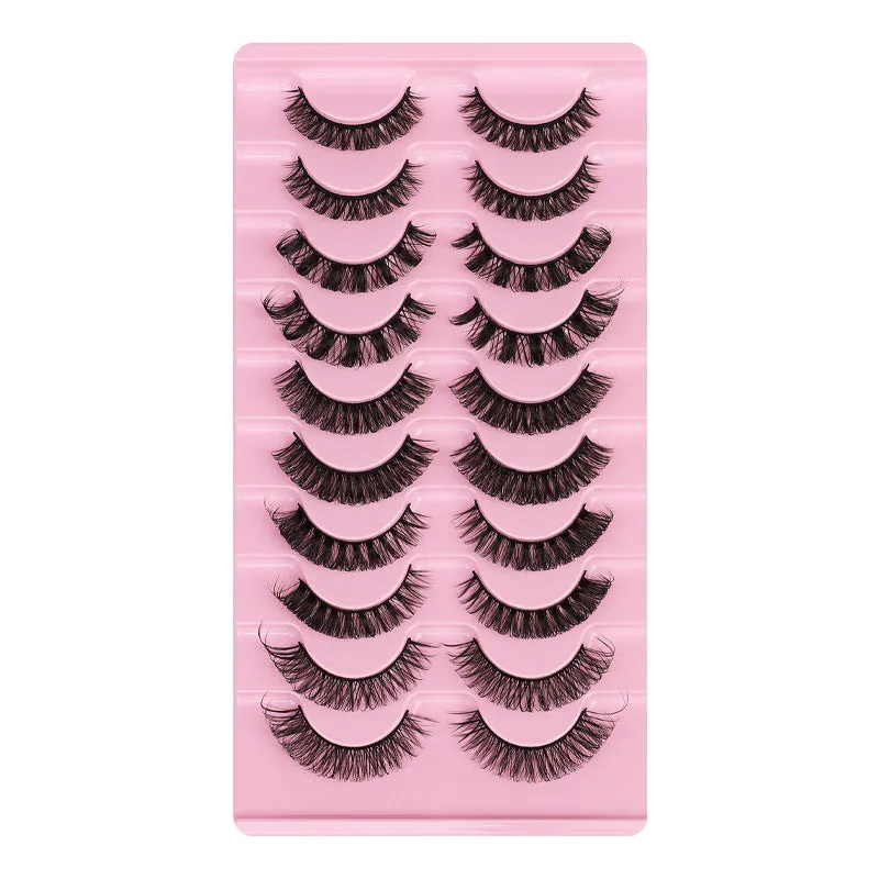 Fofosbeauty 10 pairs eyelashes 3D natural