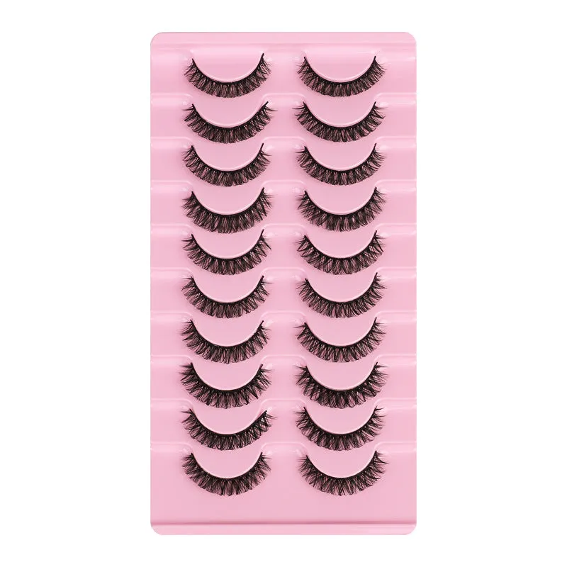Fofosbeauty 10 pairs eyelashes 3D natural