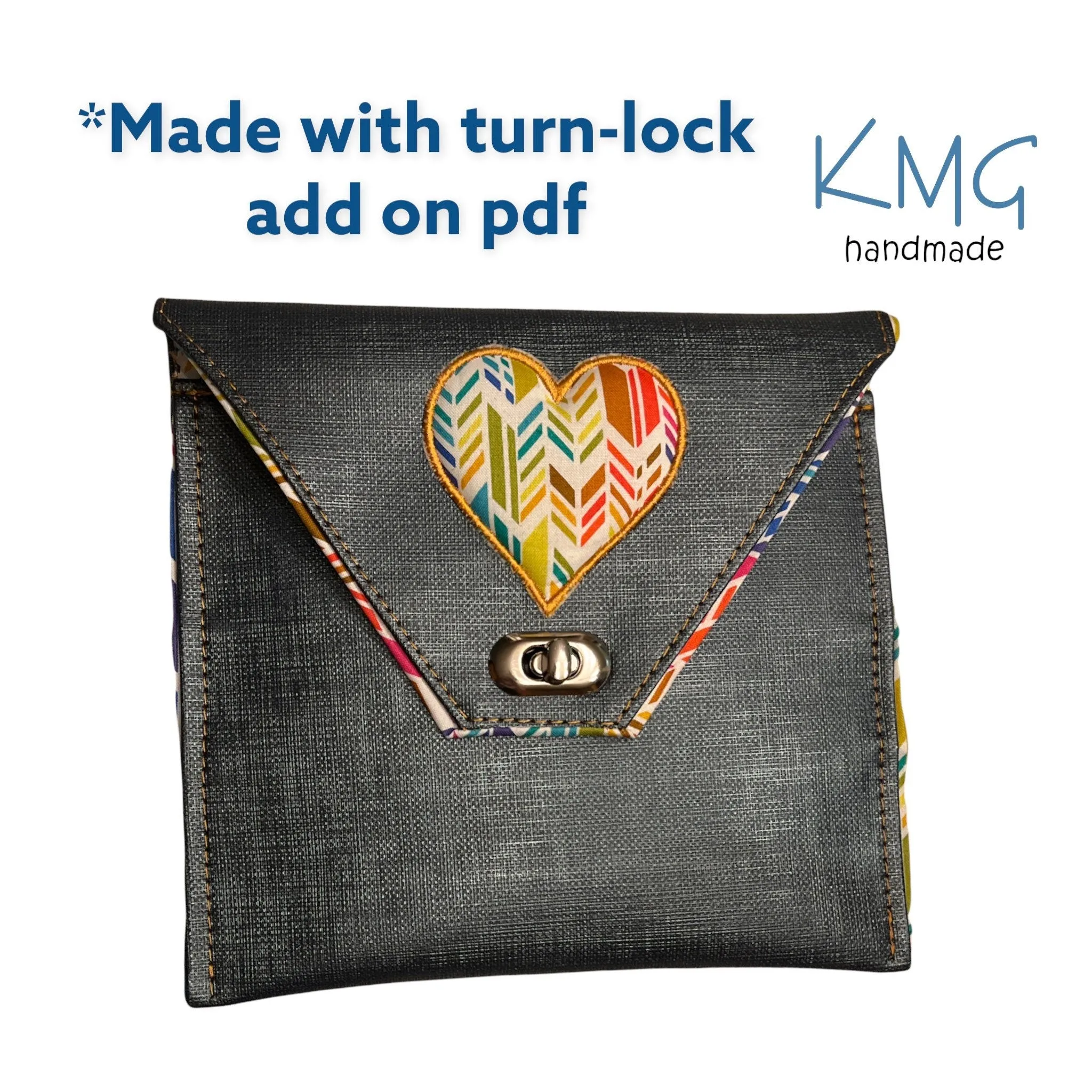 FREE PDF Pattern and Video Tutorial - Aura Envelope Bag by KMGhandmade