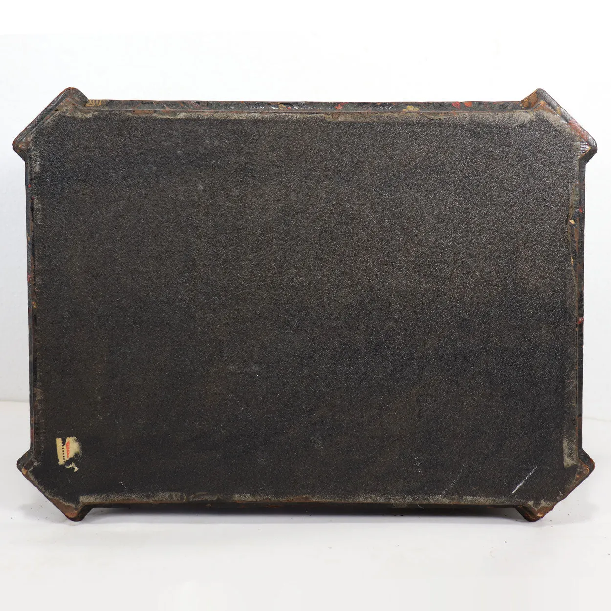 French Japonisme Tooled Cordoba Leather Jewelry Casket Box