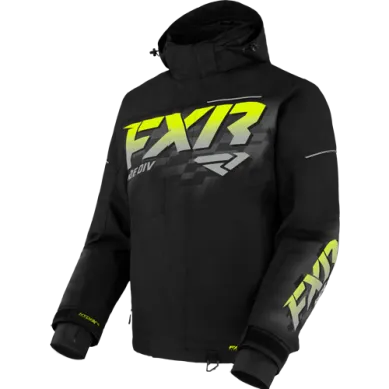 FXR Men's Fuel Jacket, Black/HiVis