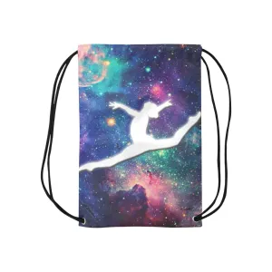 Galaxy Gymnast Cheer Dance Drawstring Bag