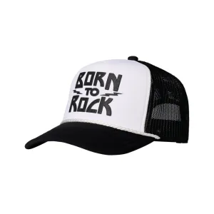 Gibson Kid's Born 2 Rock Trucker Hat - Black/White