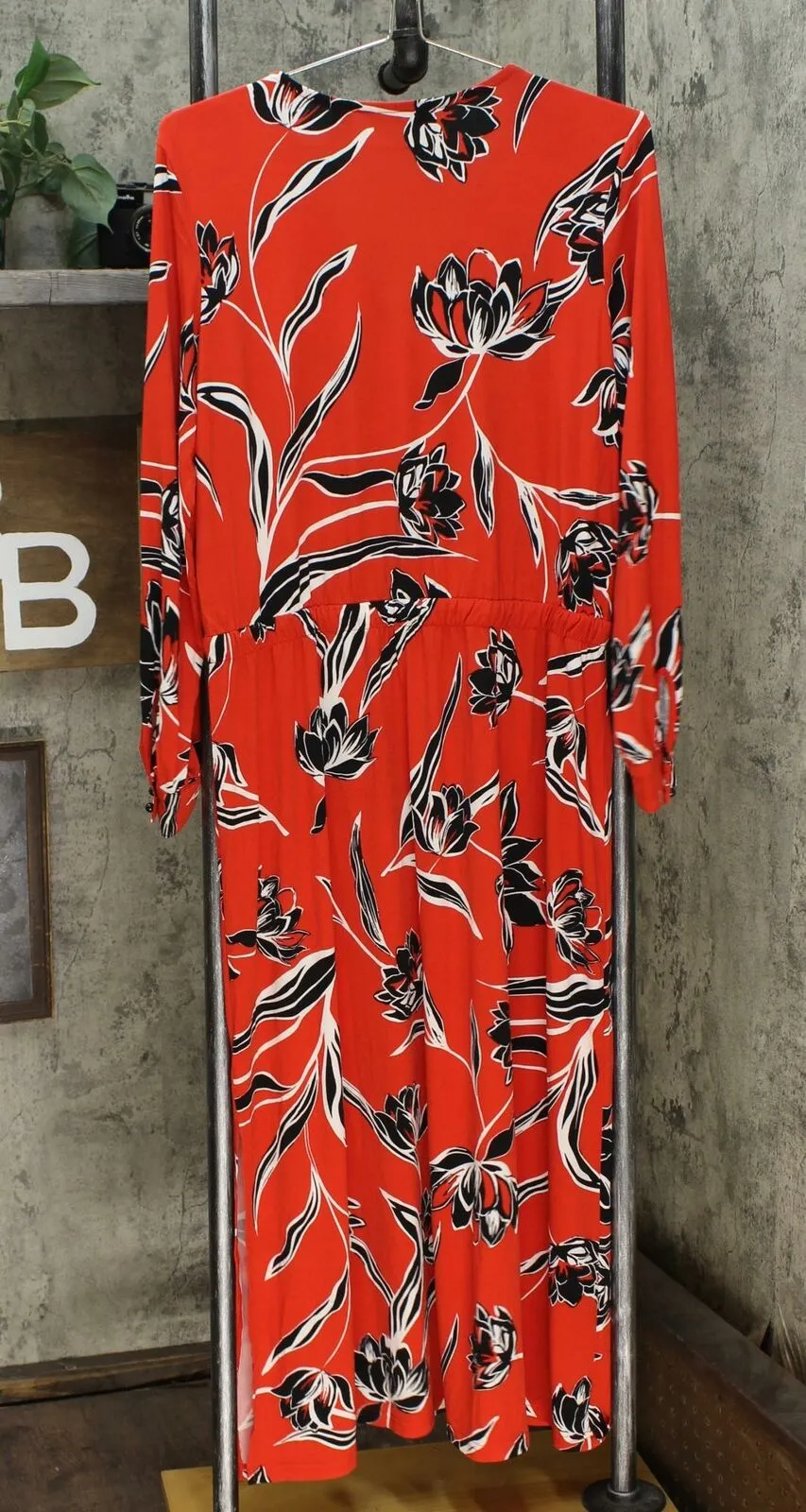G.I.L.I. Women's Petite Jetsetter Long-Sleeve Knit Maxi Dress