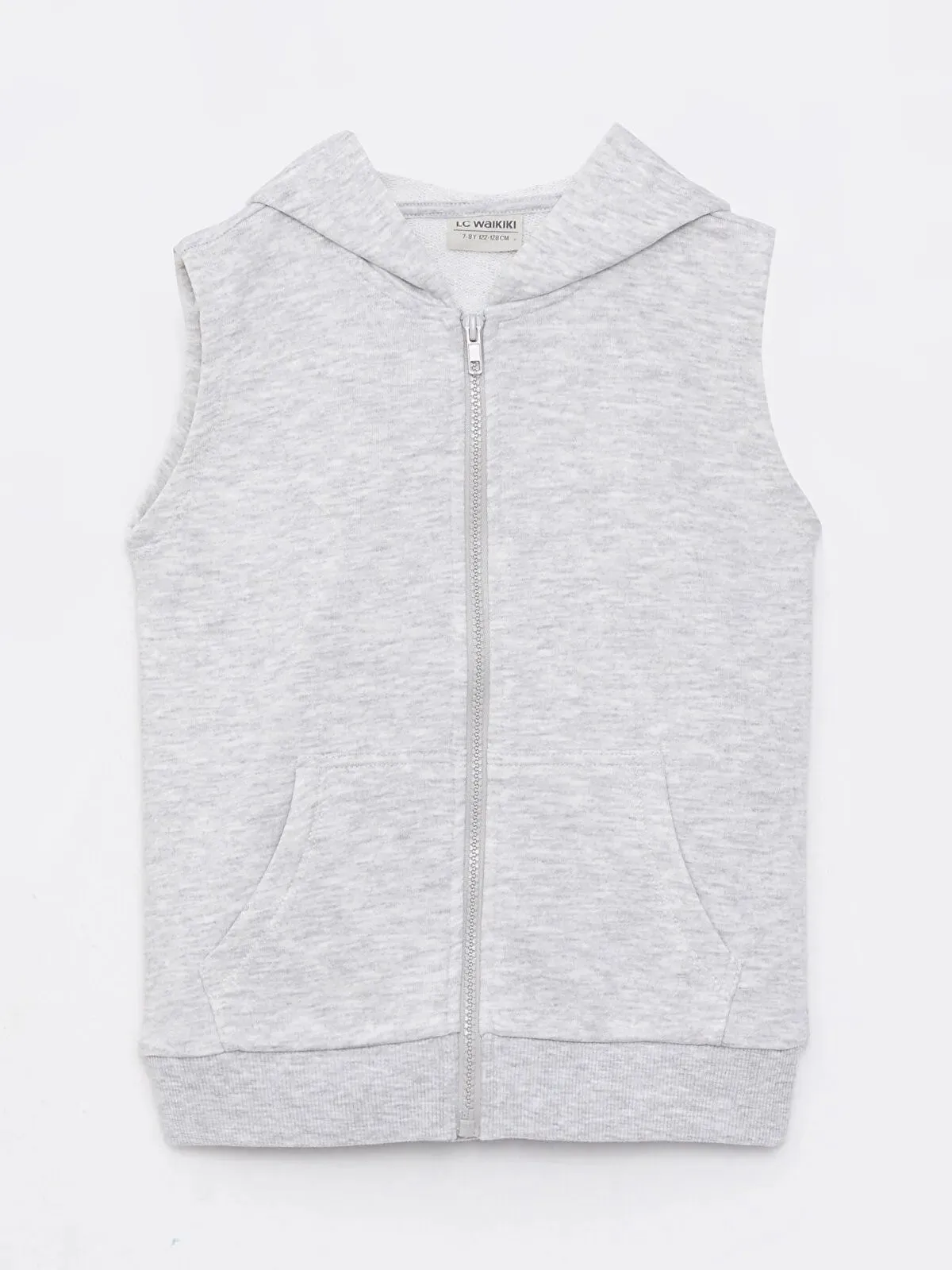 Girls Hooded Zippered Vest