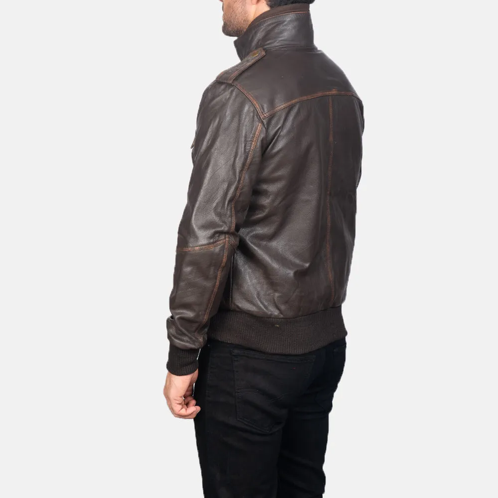 Glamour Street Leather Bomber Jacket