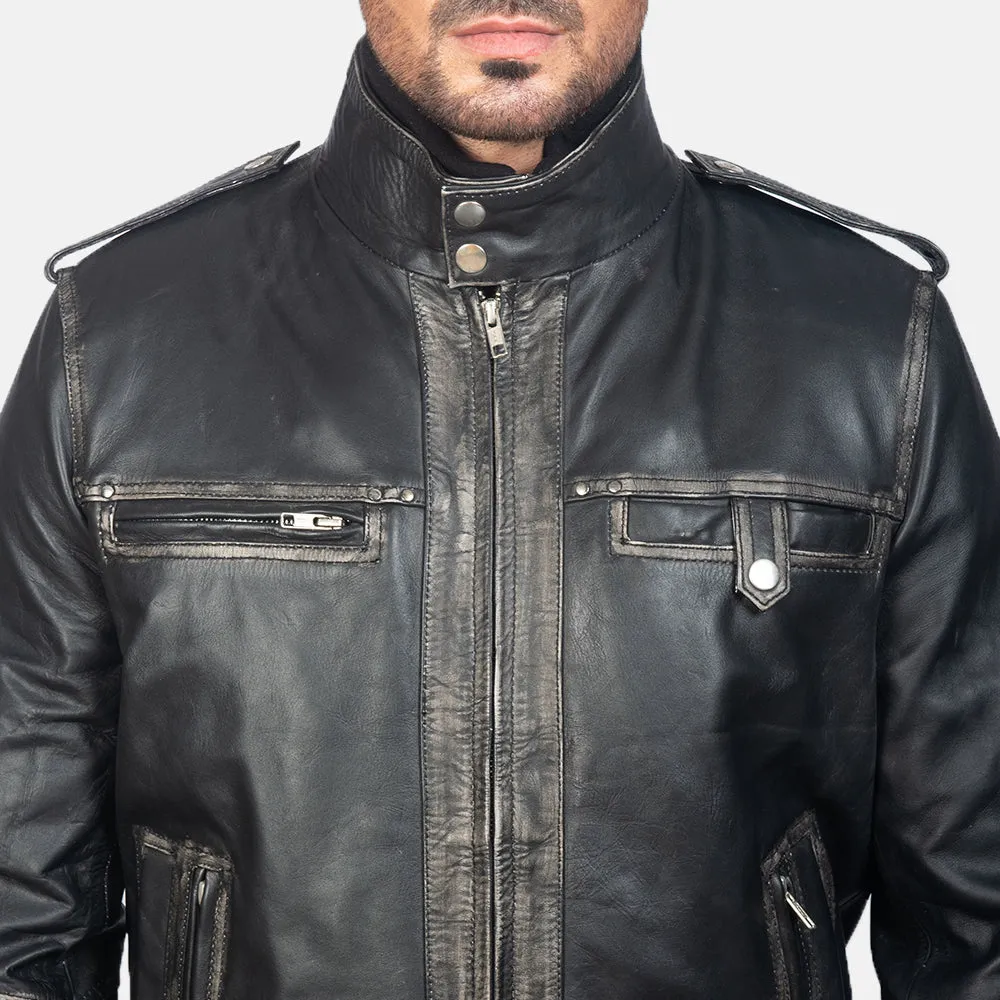 Glamour Street Leather Bomber Jacket