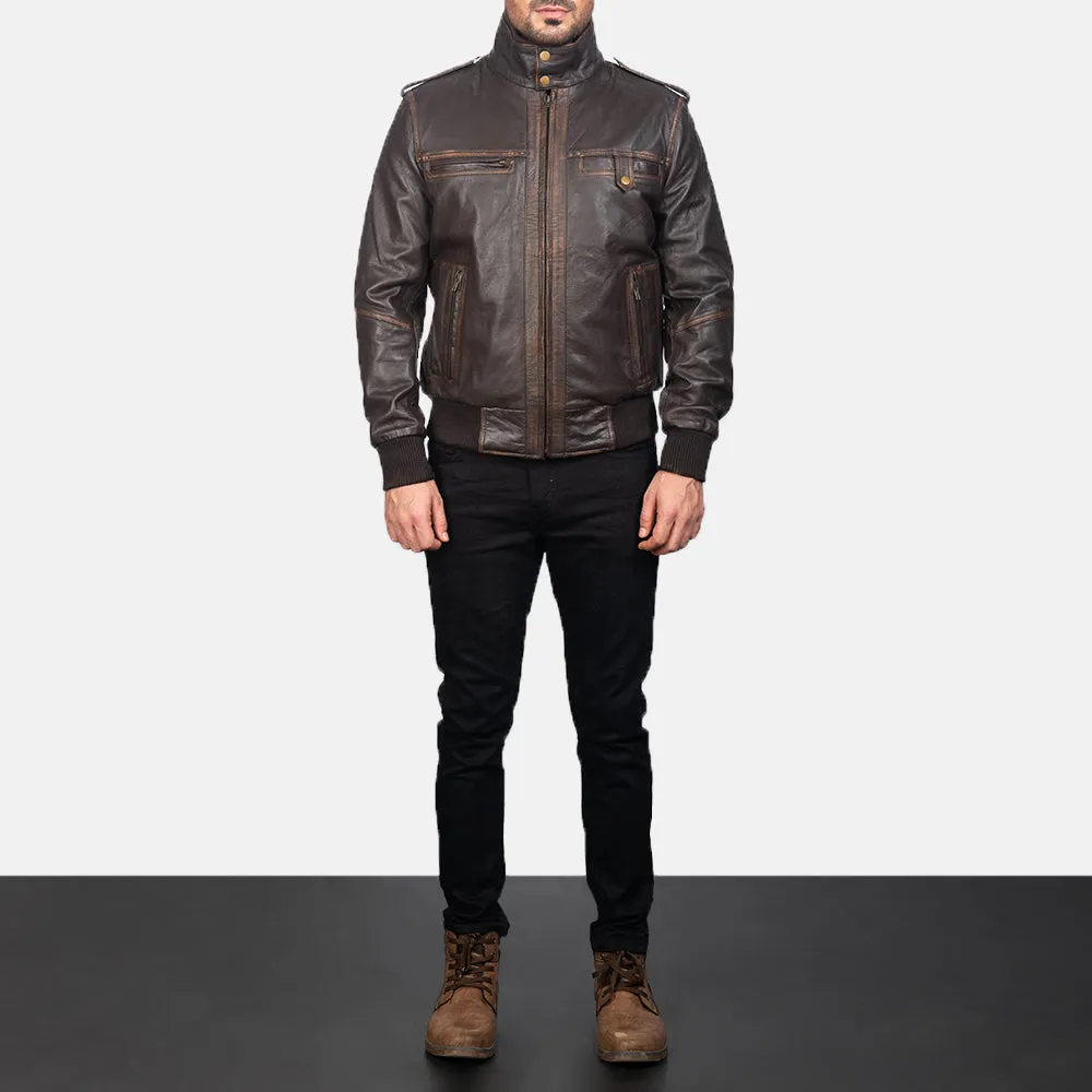 Glamour Street Leather Bomber Jacket