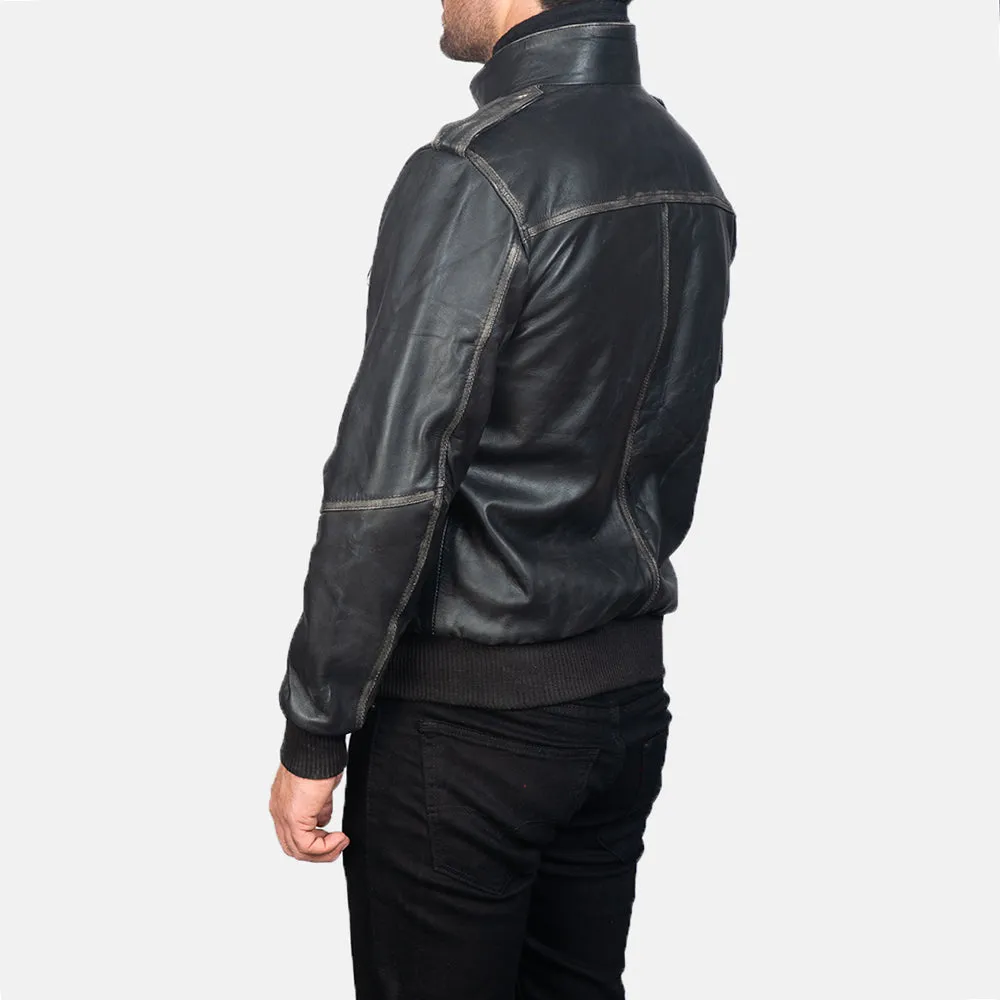 Glamour Street Leather Bomber Jacket