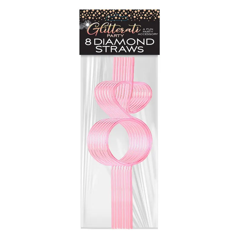 Glitterati - Diamond Straw Set - Pack of 8
