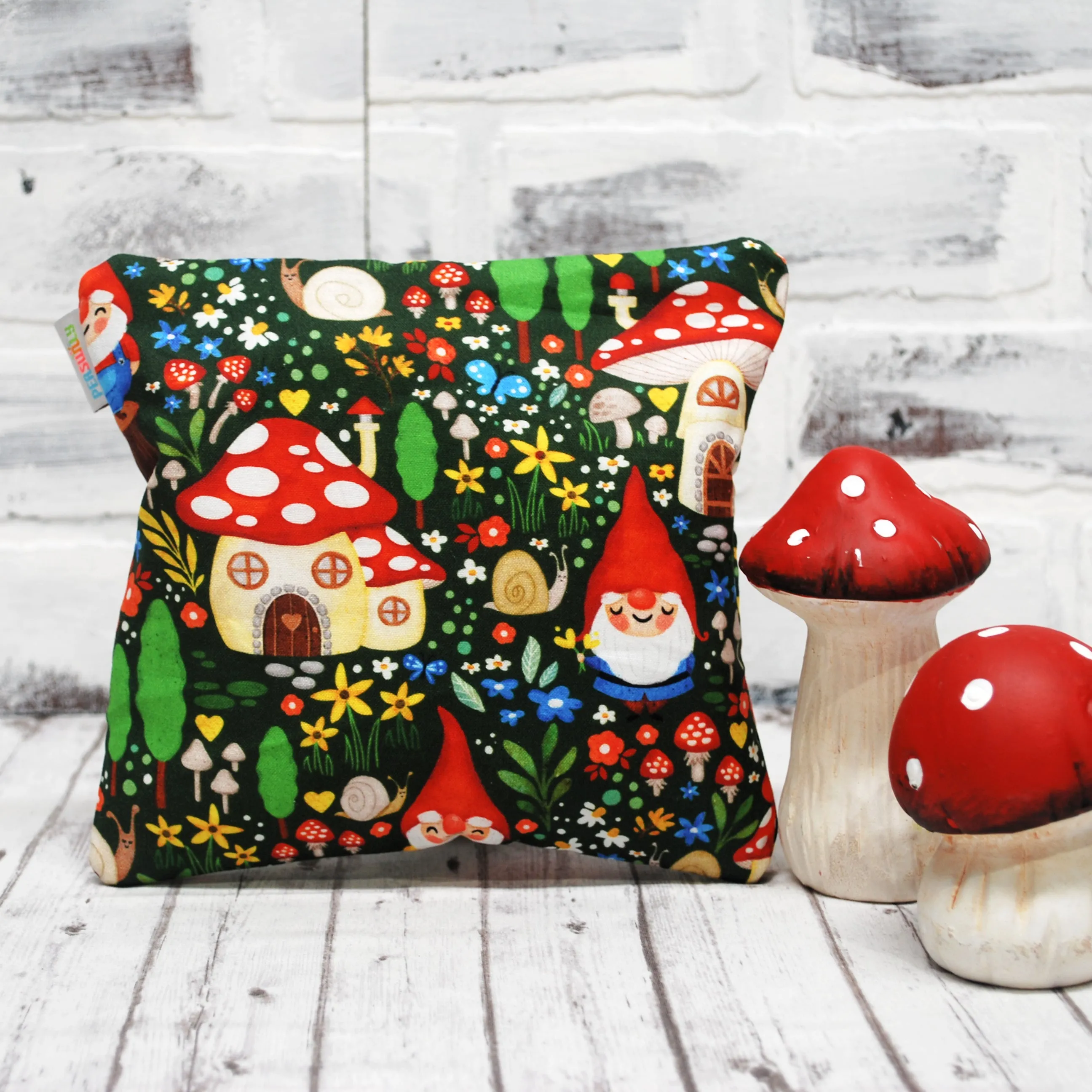 Gnomes and Toadstools Personalized Reusable Food Bag