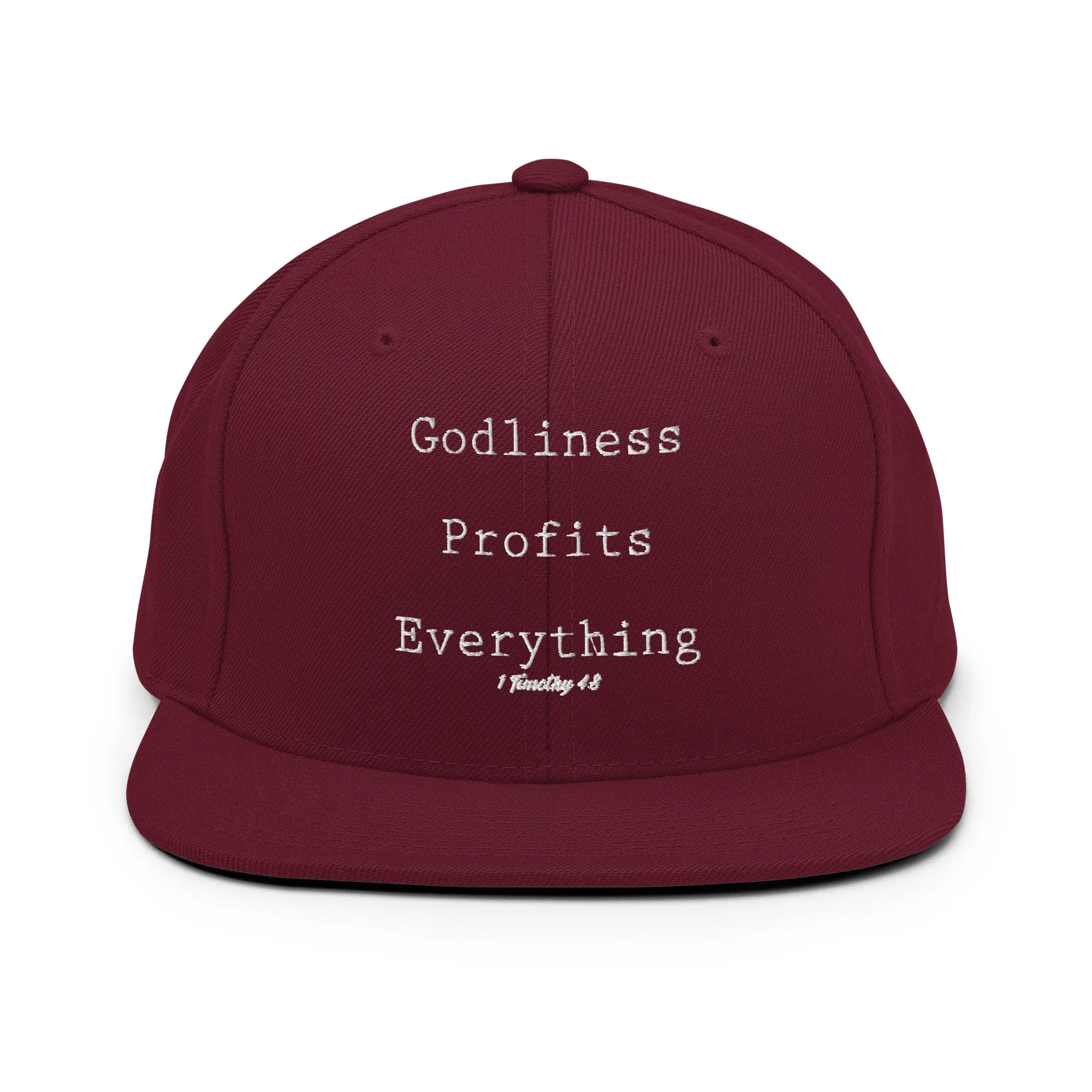 Godliness Profits Everything Snapback Hat