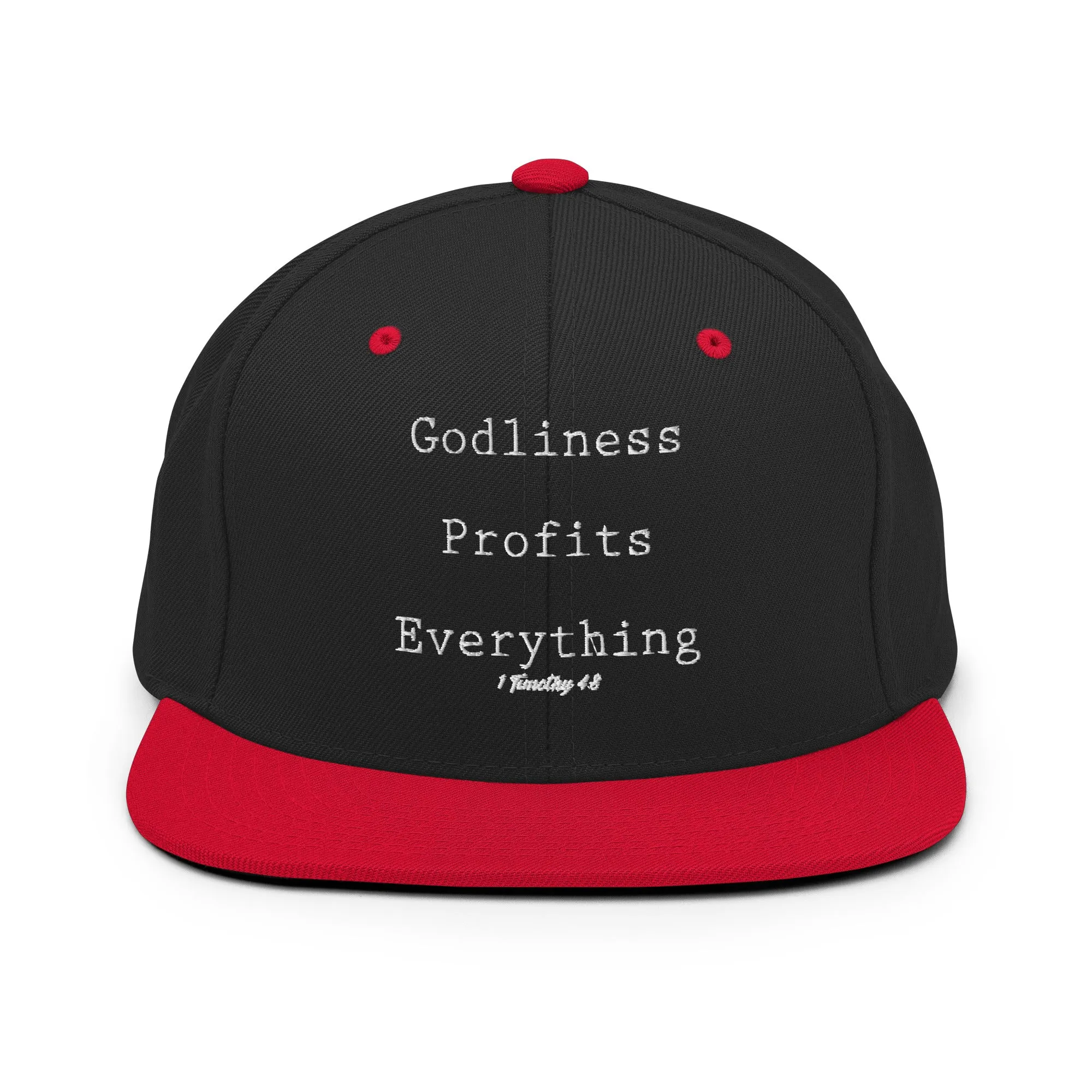 Godliness Profits Everything Snapback Hat