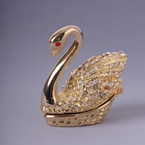 Golden Swan With Red Eyes