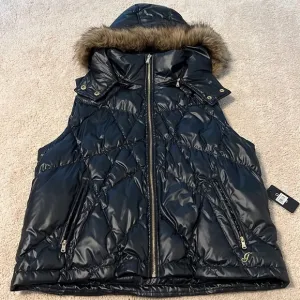 Guess Black Sleeveless Jacket NWT